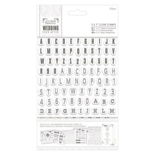 Do Crafts Acrylic Stamp Set Wedding Ever After - Alphabet - Scrap Of Your Life 