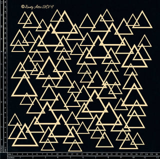 Dusty Attic Chipboard - Triangle Panel Large - Scrap Of Your Life 