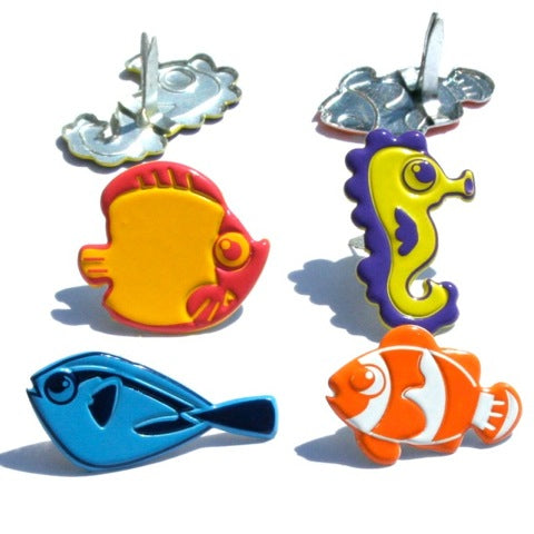 Eyelet Outlet - Brads - Fun Fish - Scrap Of Your Life 