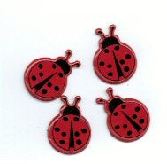 Eyelet Outlet - Brads - Lady Bugs - Scrap Of Your Life 