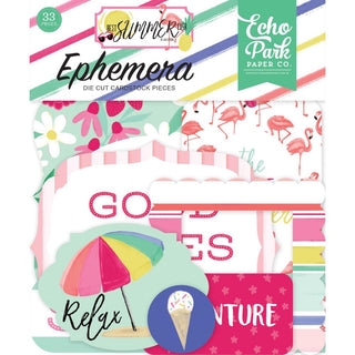 Echo Park Best Summer Ever Cardstock Ephemera  Icons - Scrap Of Your Life 