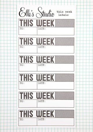 Elle's Studio - This Week Labels Cut-A-Part - Scrap Of Your Life 