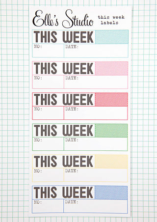 Elle's Studio - This Week Labels Cut-A-Part - Scrap Of Your Life 