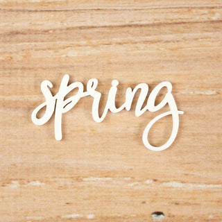 Elle's Studio - Acrylic Words/Shapes - Spring - Scrap Of Your Life 