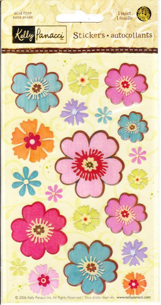 Sandylion - Kelly Panacci - 3D Stickers - Flower Power - Scrap Of Your Life 