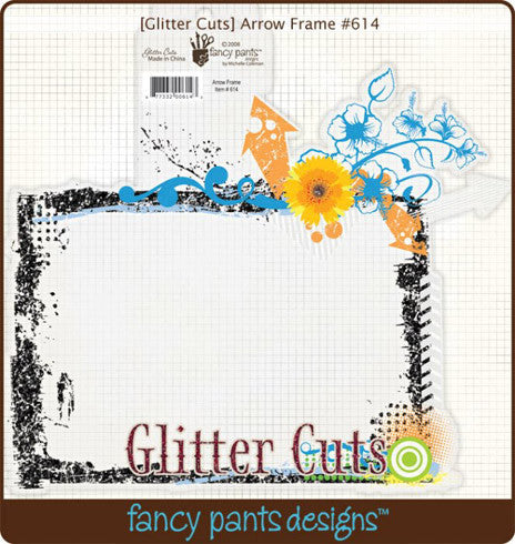 Fancy Pants Designs Glitter Cuts Arrow Frame - Scrap Of Your Life 