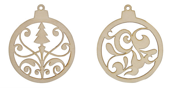 Kaisercraft Wood Flourishes Christmas Baubles - Scrap Of Your Life 