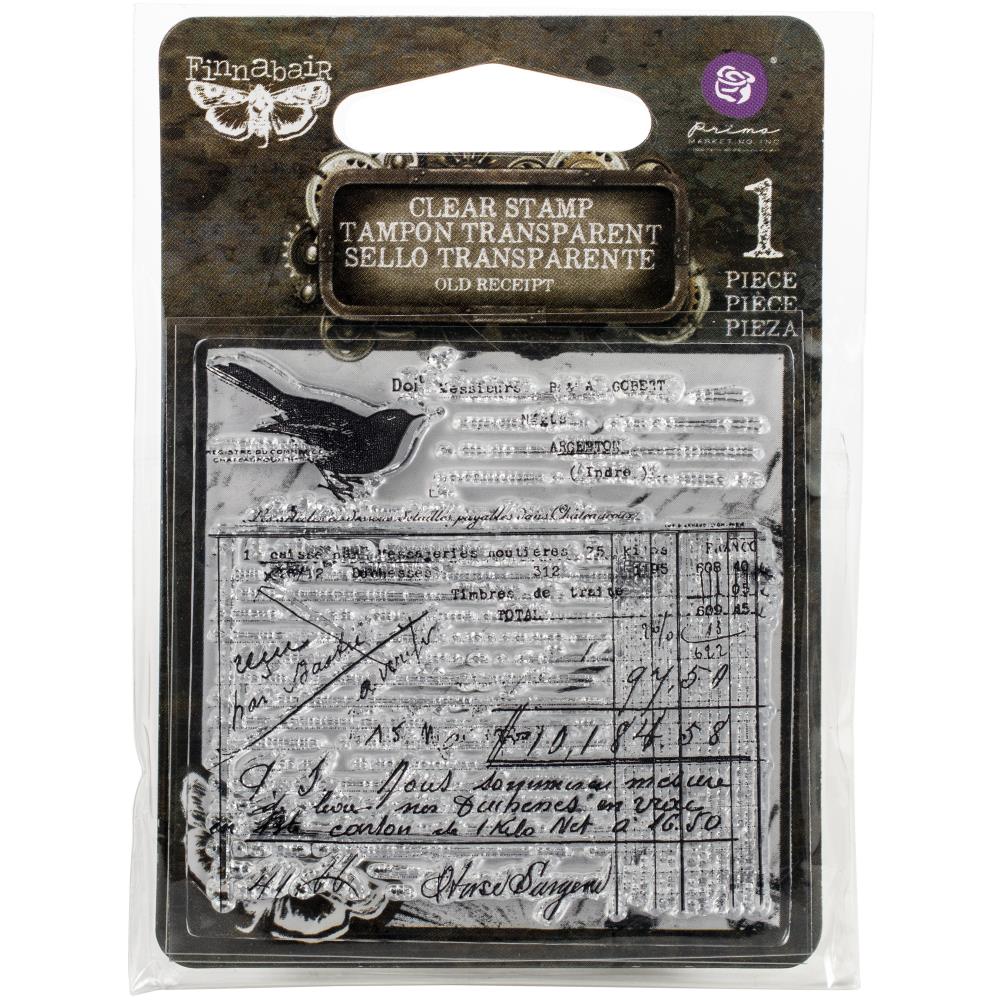 Finnabair Clear Stamp - Old Receipt - Scrap Of Your Life 
