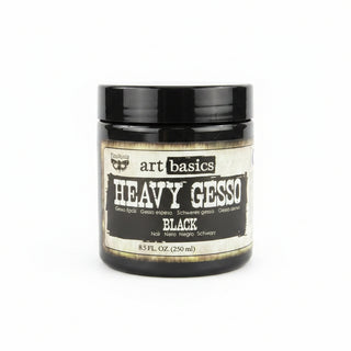 Finnabair Art Basics Heavy Gesso 8.5oz  Black - Scrap Of Your Life 