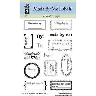 Hot Off the Press Made By Me Labels Clear Stamp Set - Scrap Of Your Life 