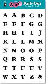 HOTP - ABC Rubons Black - Scrap Of Your Life 