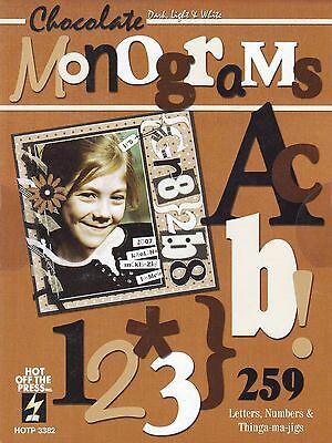 Hot off the Press Mongogram Alphabet Letters - Scrap Of Your Life 