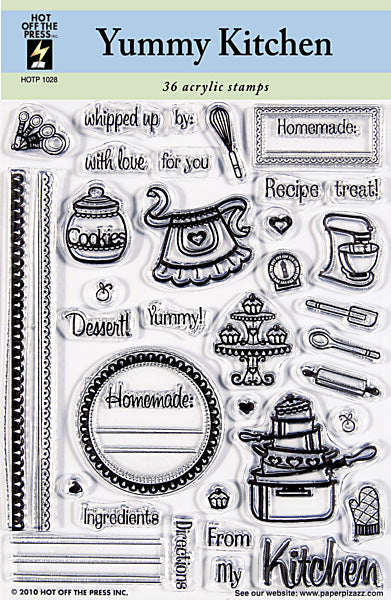 HOTP Acrylic Stamp Set Yummy Kitchen - Scrap Of Your Life 