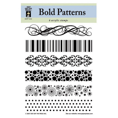 HOTP Acrylic Stamp Set Bold Patterns - Scrap Of Your Life 