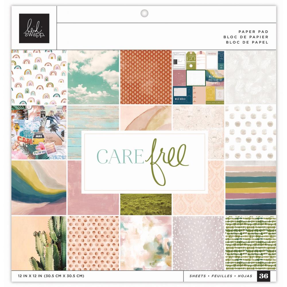 Heidi Swapp -  Care Free Project Pad 12" x12" Single Sided - Scrap Of Your Life 