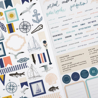 Heidi Swapp - Set Sail Cardstock Stickers 151/Pkg - Scrap Of Your Life 