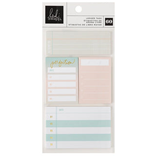 Heidi Swapp - Set Sail Ledger Tag Sticky Notes 60/Pkg - Scrap Of Your Life 