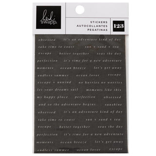 Heidi Swapp - Set Sail Sentiment Stickers 123/Pkg - Scrap Of Your Life 