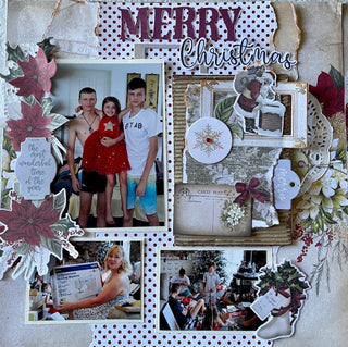 Class Day - Vintage Christmas Double Layout - Scrap Of Your Life 