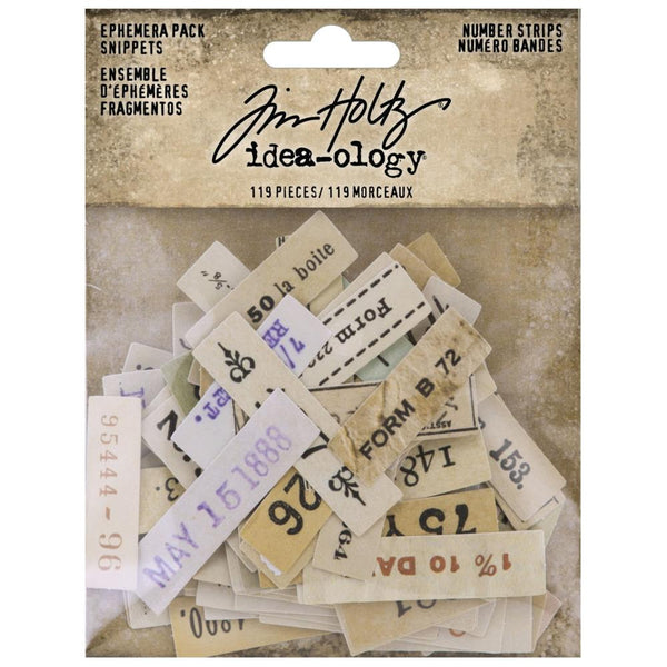Tim Holtz Ideaology Snippets - Number Strips - Scrap Of Your Life 