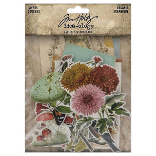Tim Holtz Idea-Ology Layers Die-Cuts 45 Pkg - Organic - Scrap Of Your Life 