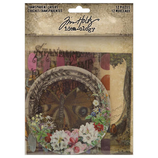 Tim Holtz Idea-Ology Transparent Layers 12/Pkg - Scrap Of Your Life 