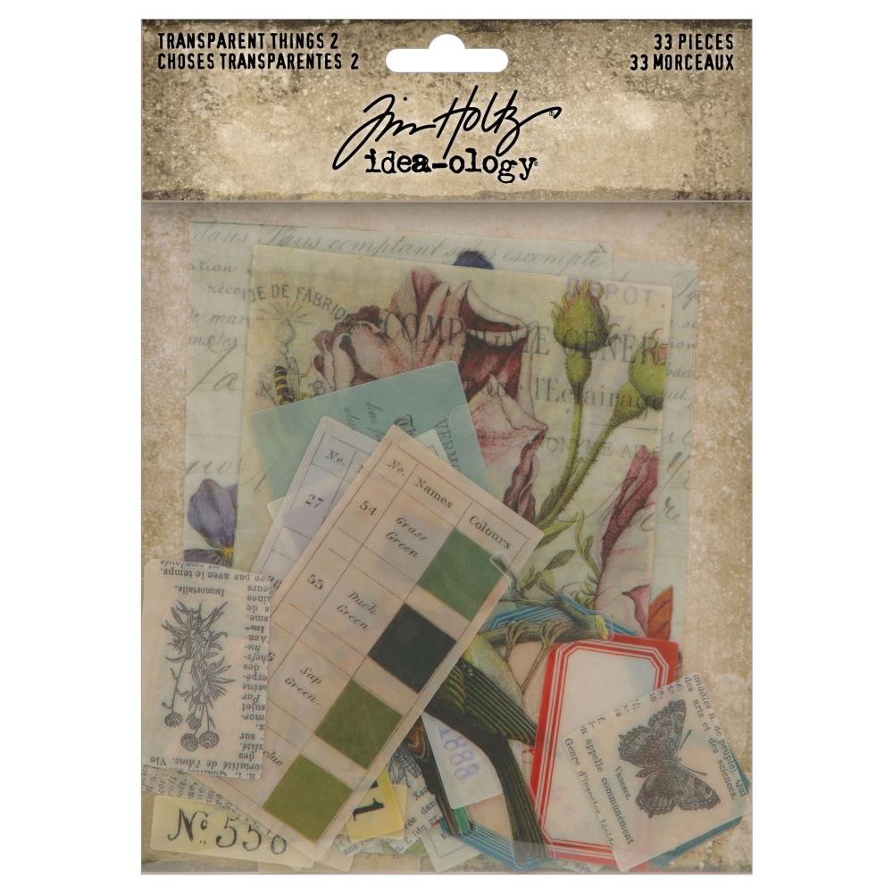 Tim Holtz Idea-Ology Transparent Things 2 - Scrap Of Your Life 