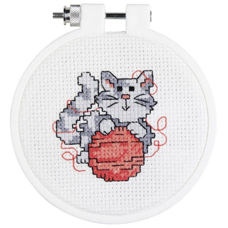 JANLYNN-Mini Counted Cross Stitch - 14 count - Kitty - Scrap Of Your Life 