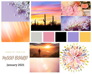Printable Mood Board January 2021 - Scrap Of Your Life 