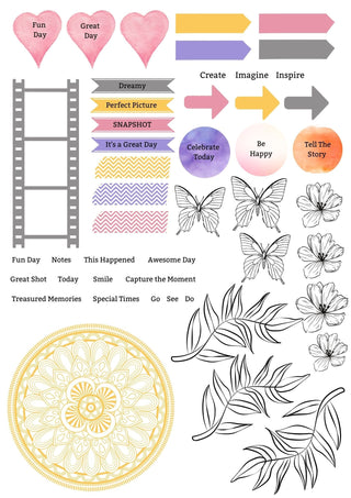 Printable Mood Board January 2021 - Scrap Of Your Life 