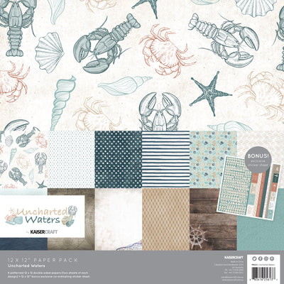 Kaisercraft - Unchartered Waters 12x12 Scrapbook Paper Collection - Scrap Of Your Life 
