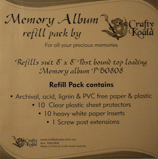 Krafty Koala Page Protectors 8"x8" - Scrap Of Your Life 