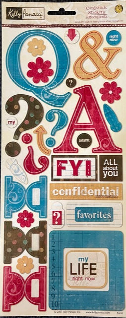 Sandylion - Kelly Panacci - Elements Stickers - Questions and Answers - Scrap Of Your Life 