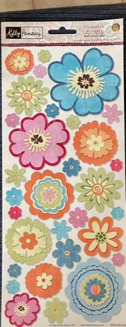 Sandylion - Kelly Panacci - Stickers - Giggle - Flower Power - Scrap Of Your Life 