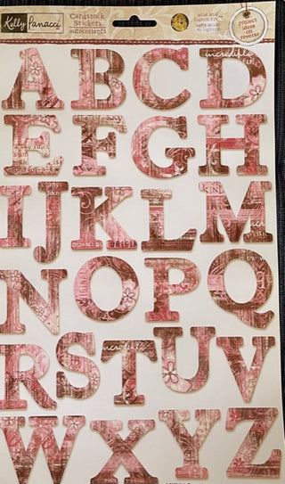 Sandylion - Kelly Panacci - Alphabet Stickers - One of a Kind Uppercase - Girl - Scrap Of Your Life 