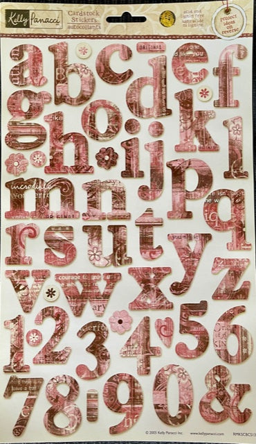 Sandylion - Kelly Panacci - Alphabet Stickers - One of a Kind Lowercase - Girl - Scrap Of Your Life 