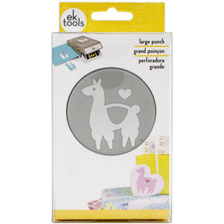EK Tools Large Double Punch Llama Love - Scrap Of Your Life 