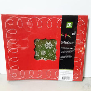Making Memories - Red Felt Mistletoe 8x8 Portfolio Album - Scrap Of Your Life 