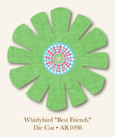 My Minds Eye - Abbey Road Whirlybird - Best Friends - Diecut - Scrap Of Your Life 
