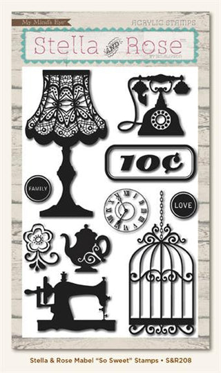 My Minds Eye Studio Rose So Sweet Acrylic Stamp Set - Scrap Of Your Life 