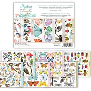 Mintay - 6 X 8 Window Element Book - Wings - Scrap Of Your Life 