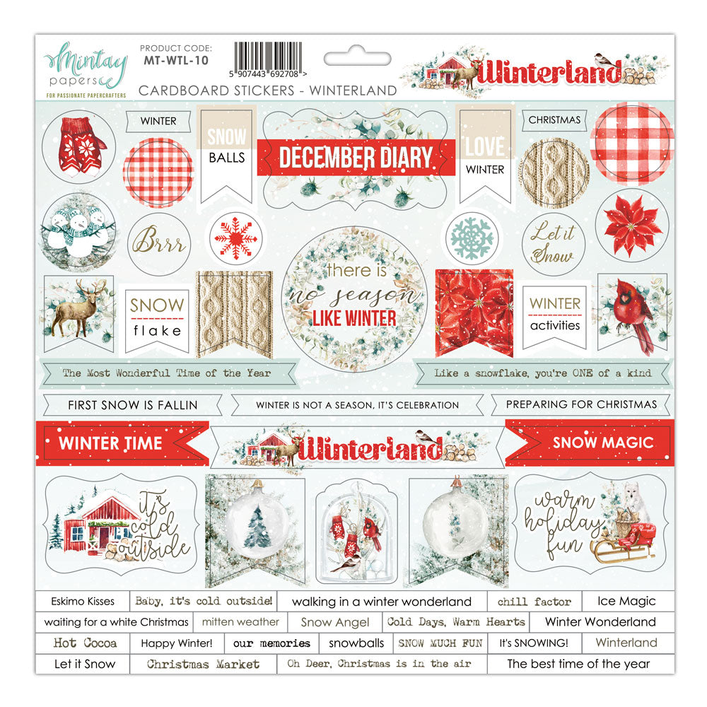 Mintay - Winter Wonderland Cardstock Stickers - Scrap Of Your Life 