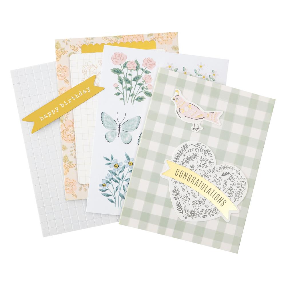 Crate Paper Maggie Holmes Gingham Garden Card Kit - Scrap Of Your Life 