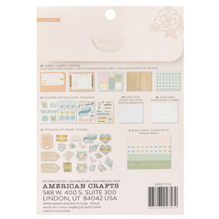 Crate Paper Maggie Holmes Gingham Garden Card Kit - Scrap Of Your Life 