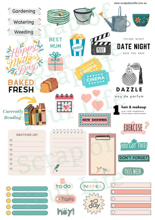 May Heidi Swapp Stop the Blur Free Printable for downloading and fussy cutting. Co-ordinates with the Heidi Swapp monthly Stop the Blur Class