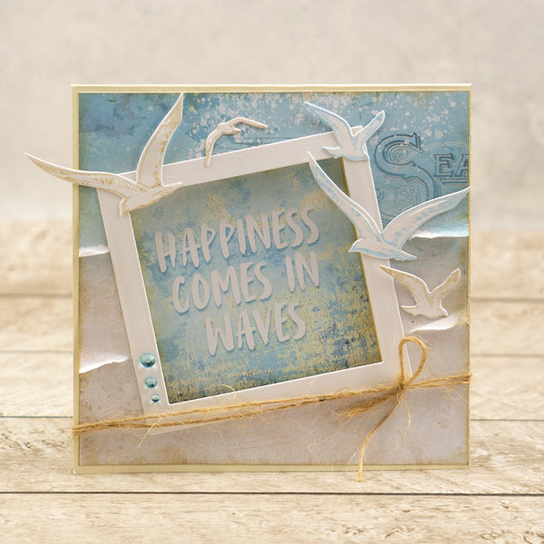 Couture Creations - Seaside Girl - Flying Seagulls Mini Stamp and Die Set - Scrap Of Your Life 