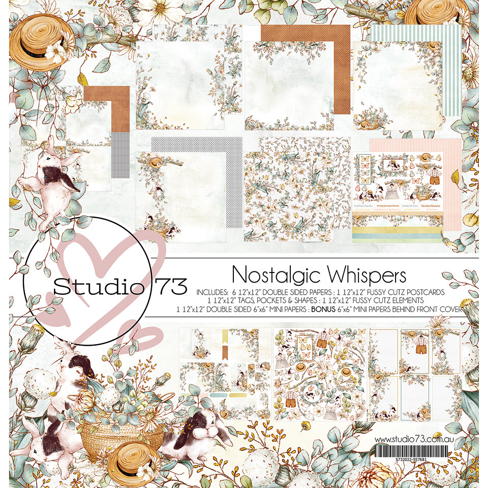 Studio 73 - 12"x12"  Collection Kit - Nolstalgic Whispers - Scrap Of Your Life 
