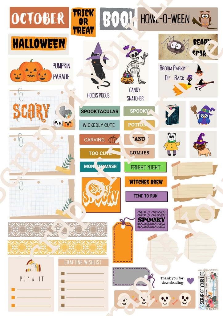 Printable October STB - Scrap Of Your Life 