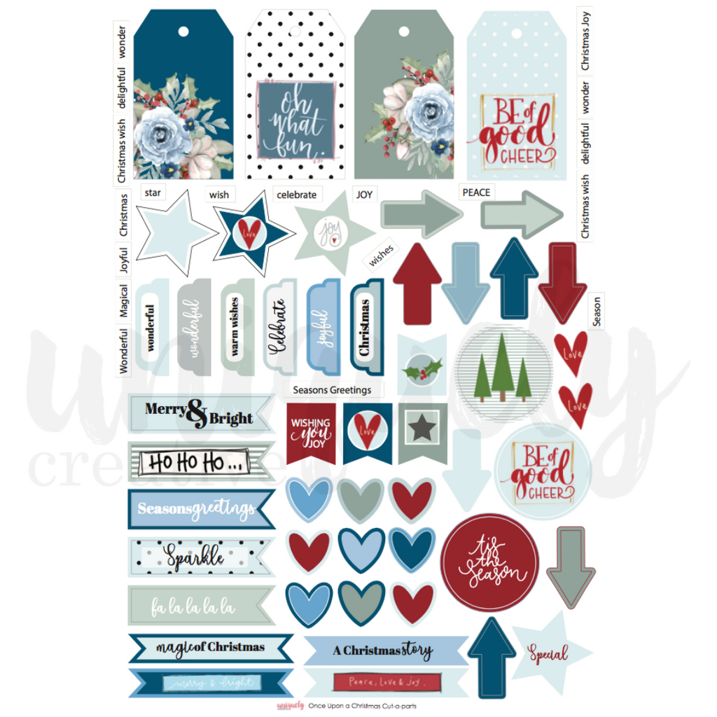 Uniquely Creative - Once Upon a Christmas - Cut Apart Sheet - Scrap Of Your Life 