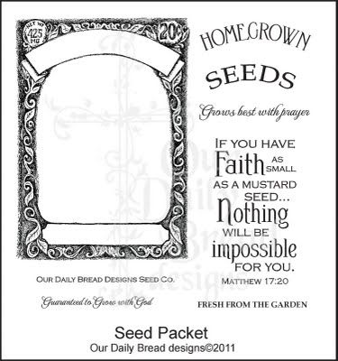 Our Daily Bread - Seed Packet Rubber Stamp Set - Scrap Of Your Life 
